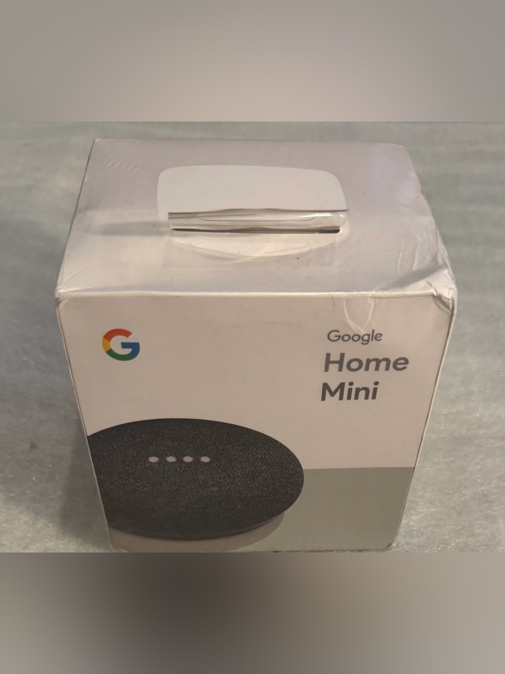 google charcoal fabric smart speaker in box NWOT